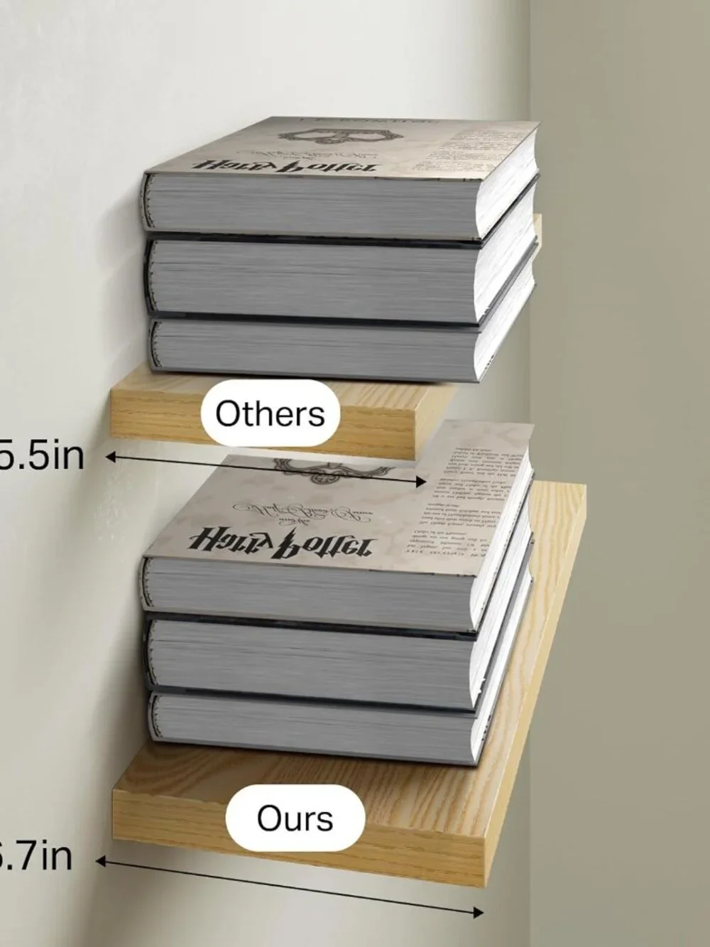 Durable Floating Shelves 22.5